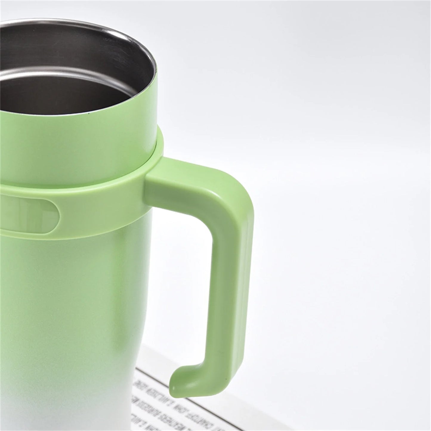 Lilacous 40 oz Tumbler with Handle and Straw Lid, Insulated Stainless Steel Travel Coffee Mug - Keeps Drinks Cold for 24 Hours, Reusable Leak-Proof Tumblers Cup Water Bottle for Car Cup Holder