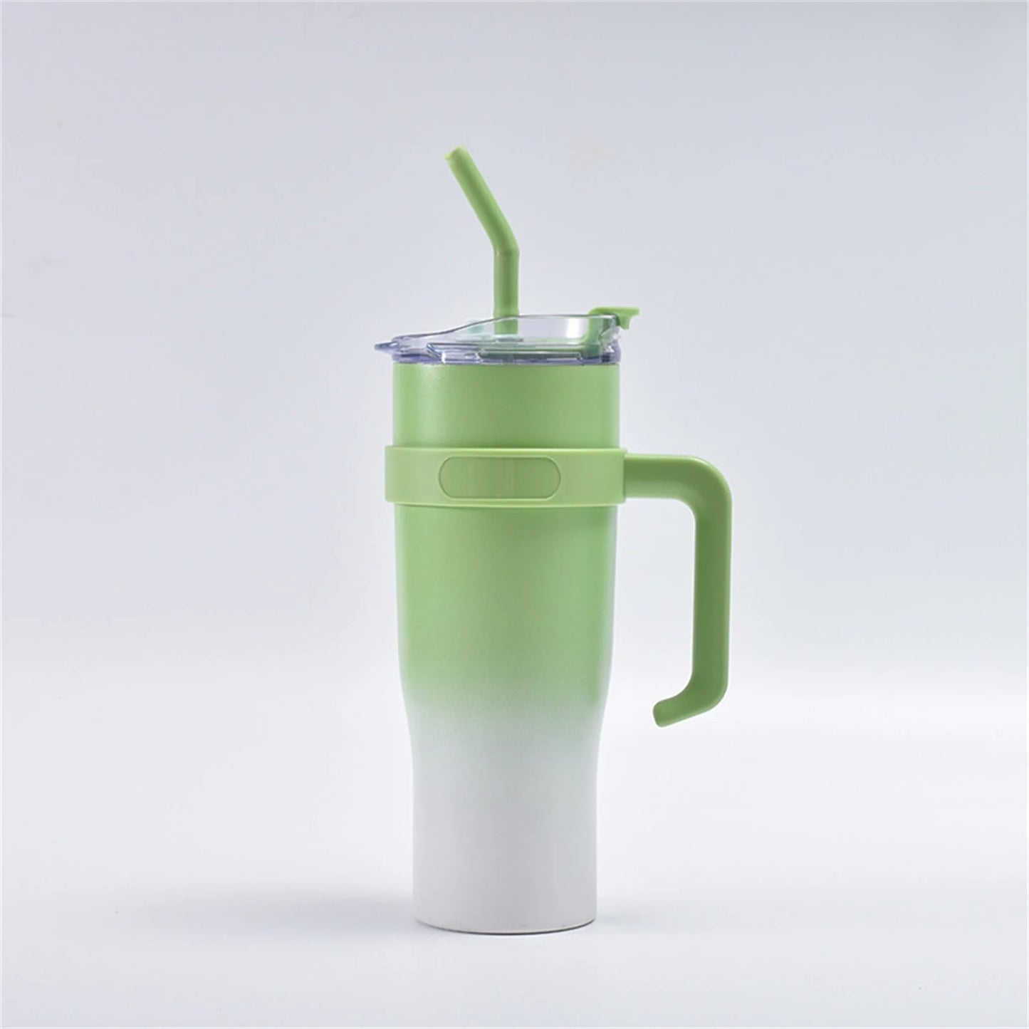 Lilacous 40 oz Tumbler with Handle and Straw Lid, Insulated Stainless Steel Travel Coffee Mug - Keeps Drinks Cold for 24 Hours, Reusable Leak-Proof Tumblers Cup Water Bottle for Car Cup Holder